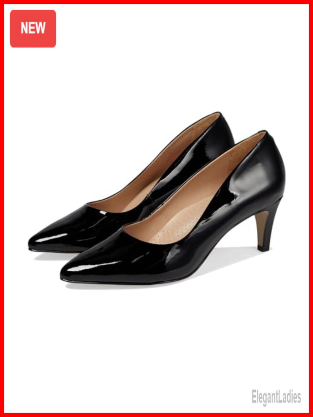 Trinity Pl Pump Block Heel Closed Toe Cushioned Pull-On